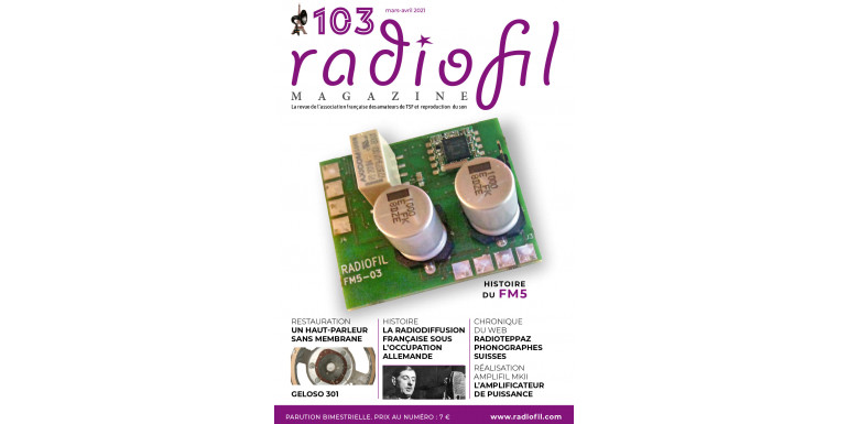 Sommaire de Radiofil magazine 103